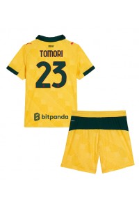 Fotbalové Dres AC Milan Fikayo Tomori #23 Dětské Třetí Oblečení 2025-26 Krátký Rukáv (+ trenýrky)